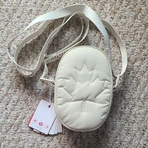 Lululemon Athletica White Quilted Crossbody Bag